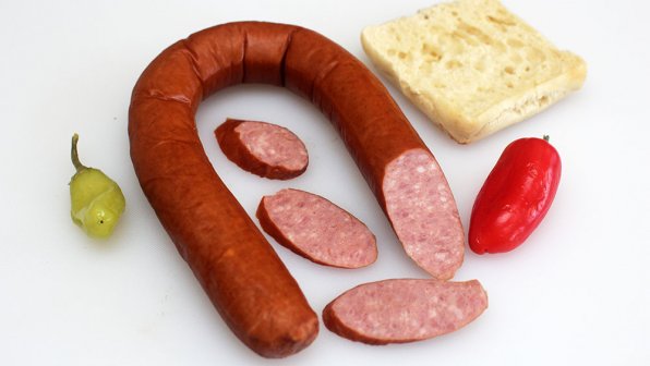 En populär polsk korv i norra Östersjöområdet.