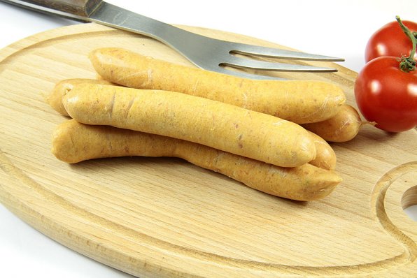 Kycklingcurry är en originell korv som är enkel att tillaga.