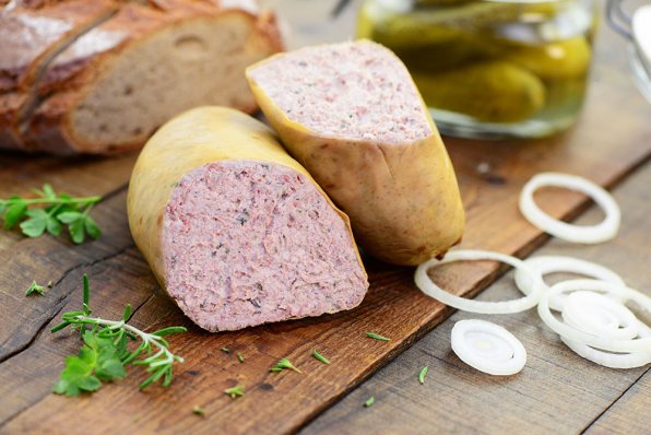 Amerikansk version av Braunschweiger leverkorv.