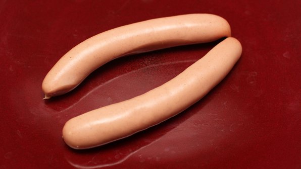 Tysk frankfurterkorv med nötkött.