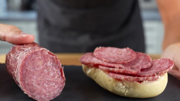 Salami på vildsvinskött